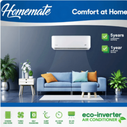 Homemate Split Type R410A Power Saving and Energy Efficient